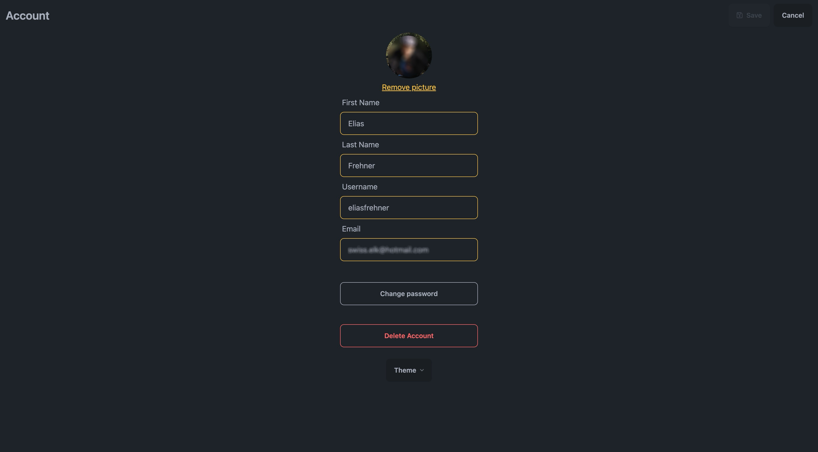 User profile management