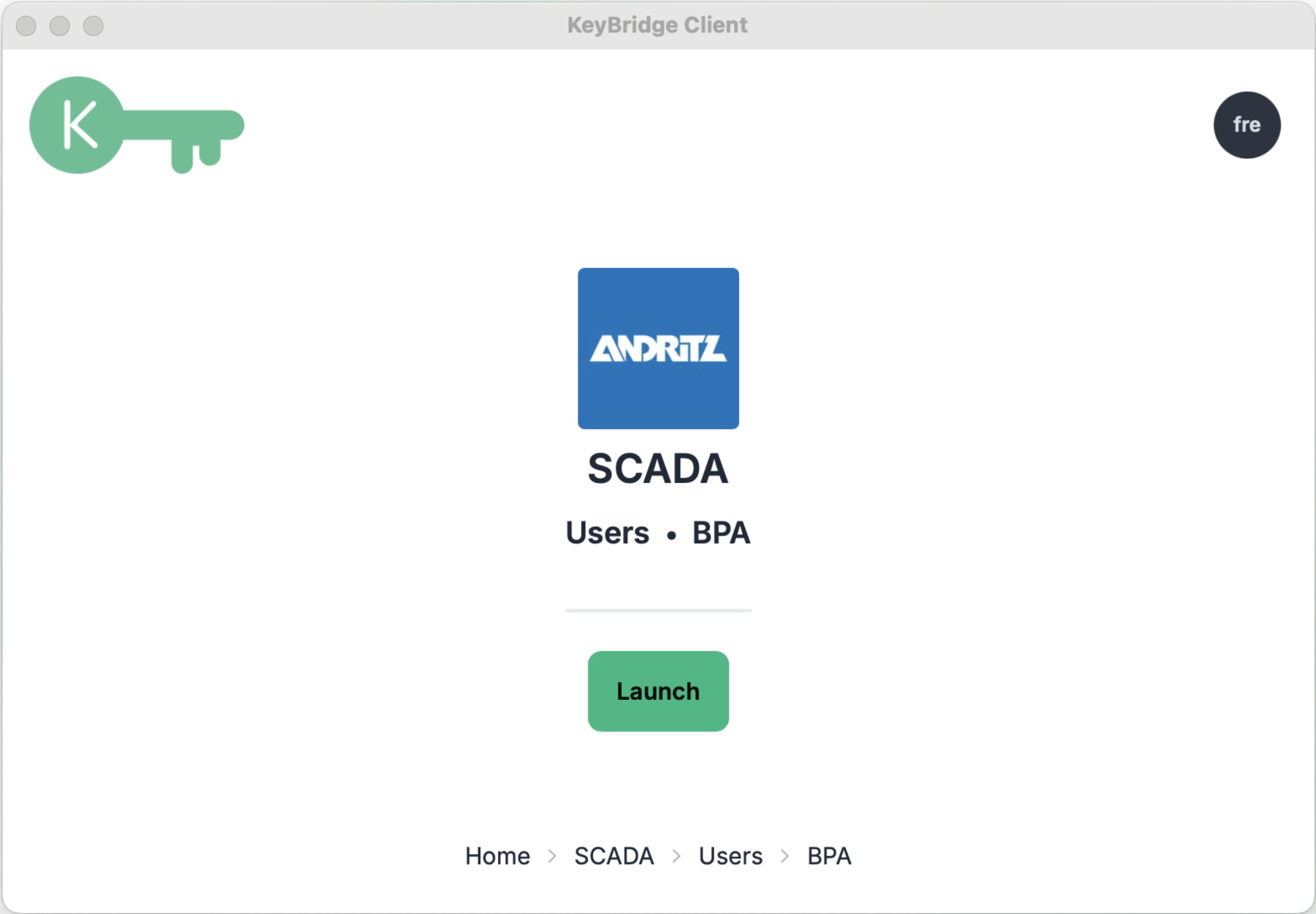 KeyBridge client in action